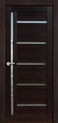 Межкомнатная дверь ПВХ Лотос, остеклённая, беленый дуб