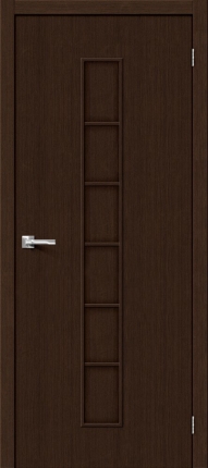 Межкомнатная дверь ПВХ Лилия, остеклённая, венге