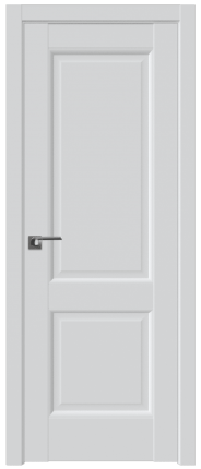 Межкомнатная дверь 2110, остеклённая, серый велюр