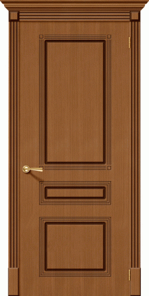 Межкомнатная дверь ПВХ Скинни-32, глухая, миланский орех