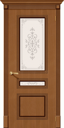 Межкомнатная дверь Классико-33, остеклённая, Cappuccino Veralinga
