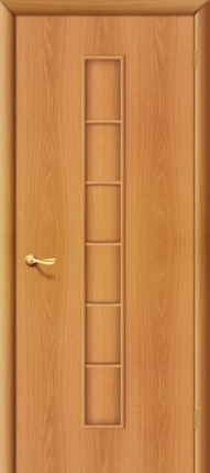 Межкомнатная дверь ПВХ Вираж, остеклённая, миланский орех